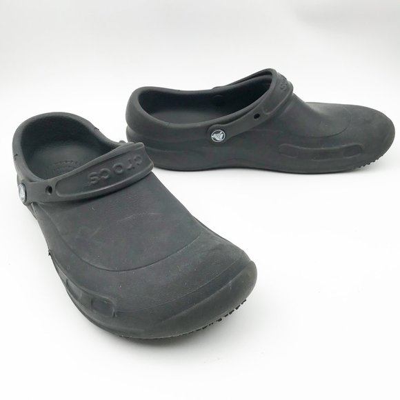 CROCS Other - CROCS Black Slip On Rubber Clogs